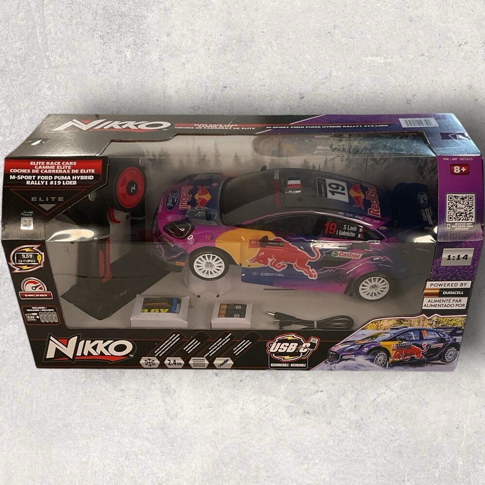 1:14 RC M-Sport FORD PUMA #19 LOEB Red Bull Sponsor by Nikko Toys~New